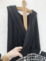 画像9: MARCHE' DE SOEUR／バッククロスワンピース・黒ギンガム (9)