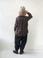 画像13: MARCHE' DE SOEUR／フローフリルブラウス・カーキチェック (13)