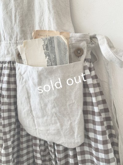 画像3: MARCHE' DE SOEUR／バッククロスワンピース・チョコギンガム