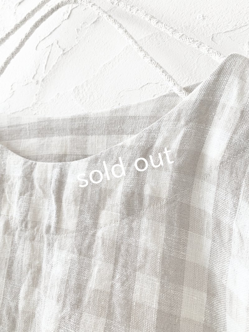 画像3: MARCHE' DE SOEUR／シンプルプルオーバー・ベージュチェック (3)