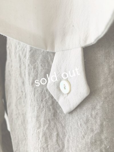 画像3: je suis comme je suis/ビブカラーブラウス・生成り×白襟