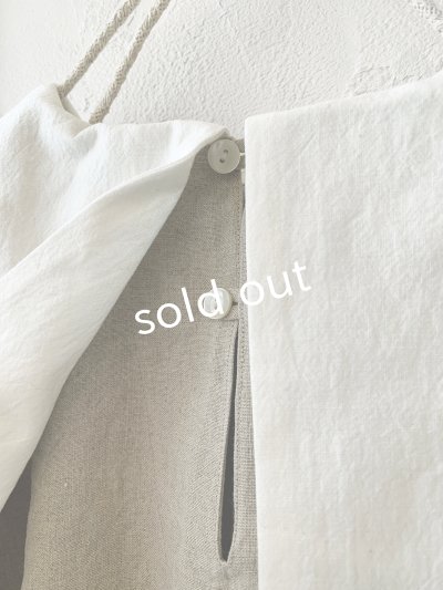 画像7: je suis comme je suis/ビブカラーブラウス・生成り×白襟