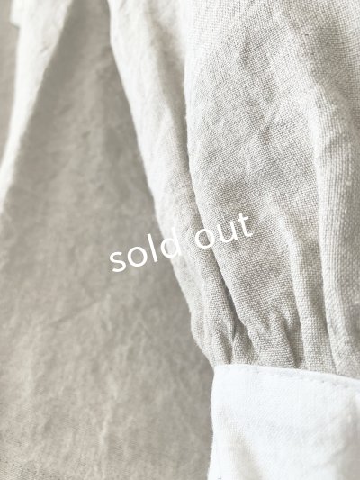 画像5: je suis comme je suis/ビブカラーブラウス・生成り×白襟