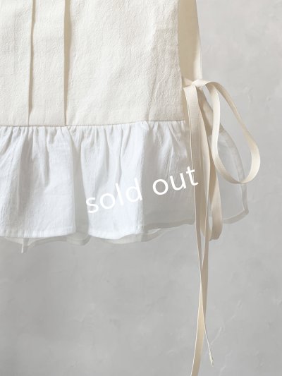 画像4: 【30%OFF SALE】the last flower of the afternoon／薄氷の汀 vest・生成