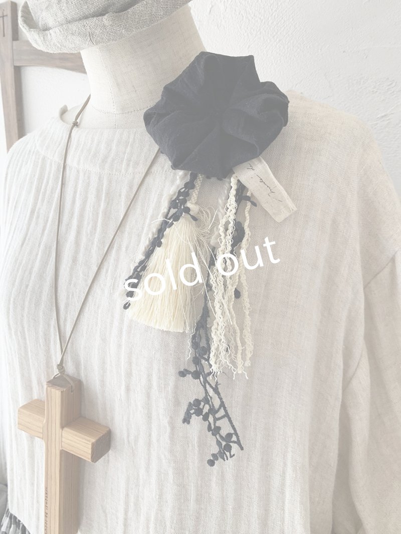画像3: MARCHE' DE SOEUR／３点setギャザーワンピース・ガーゼ×ギンガム (3)