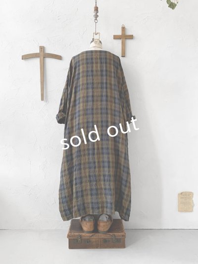 画像10: MARCHE' DE SOEUR／シンプルワンピース・カーキチェック