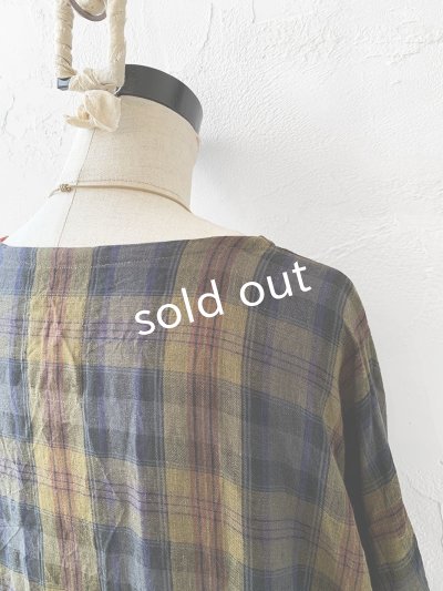 画像11: MARCHE' DE SOEUR／シンプルワンピース・カーキチェック