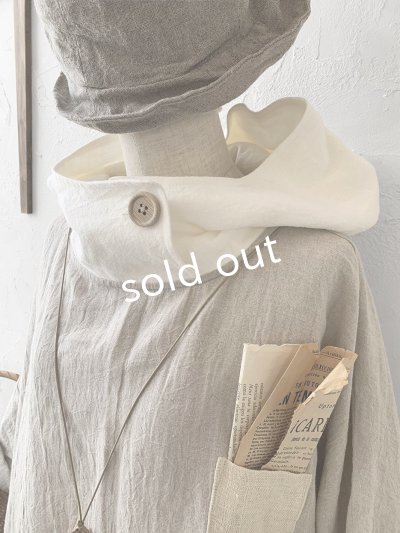 画像4: MARCHE' DE SOEUR／フードワンピース・生成り×オフ
