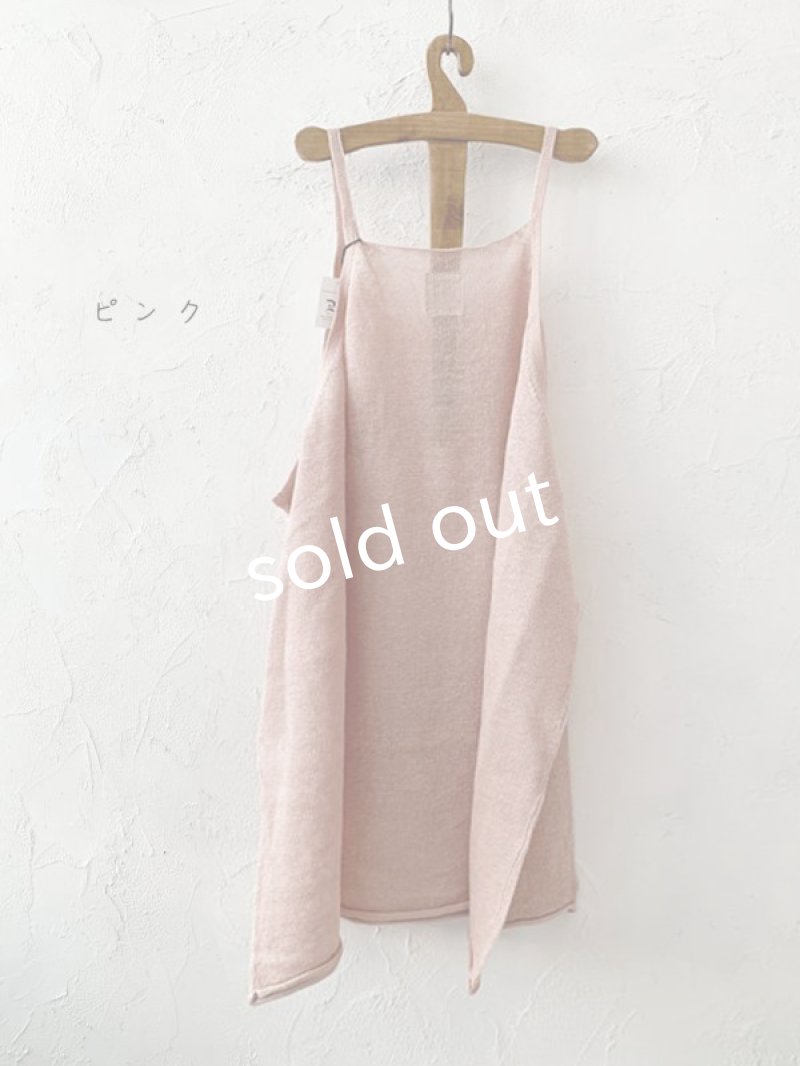画像4: 【50%OFF SALE】MARCHE' DE SOEUR／リネン杢キャミチュニック・くすみピンク (4)