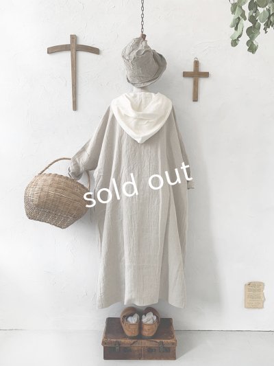 画像11: MARCHE' DE SOEUR／フードワンピース・生成り×オフ