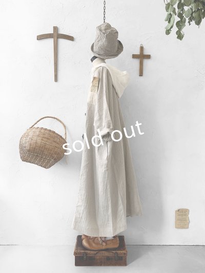 画像9: MARCHE' DE SOEUR／フードワンピース・生成り×オフ