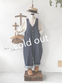 seasew.／デニムオーバーオール・インディゴ