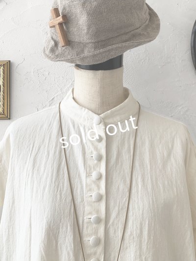 画像8: HALLELUJAH／Chemise Religieuse 修道女シャツ・Milky white 