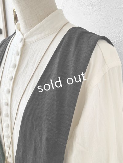 画像4: HALLELUJAH／Priest's Tablier 司祭のタブリエ・Charcoal black 