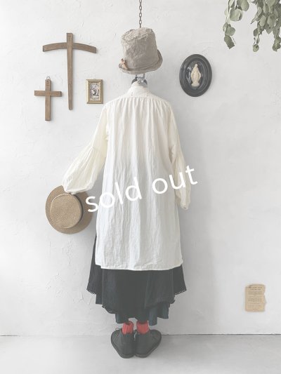 画像13: HALLELUJAH／Chemise Religieuse 修道女シャツ・Milky white 