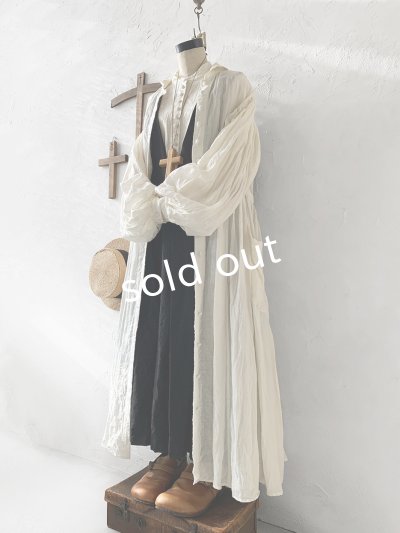 画像3: 【30%OFF SALE】HALLELUJAH／Chemise a la Reine Robe 王女のローブ・off white