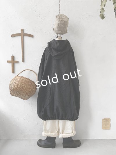 画像9: MARCHE' DE SOEUR／フードバルーンチュニック・黒