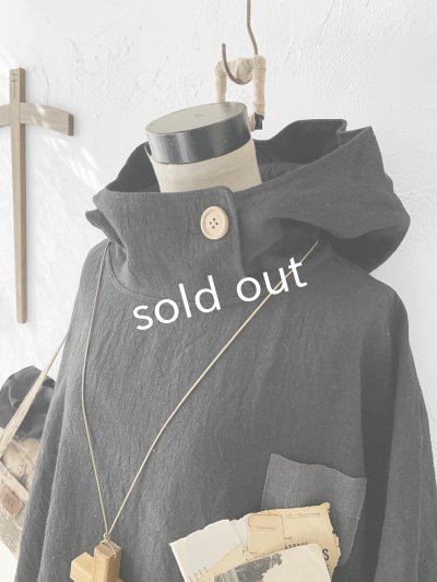 画像5: MARCHE' DE SOEUR／フードバルーンチュニック・黒