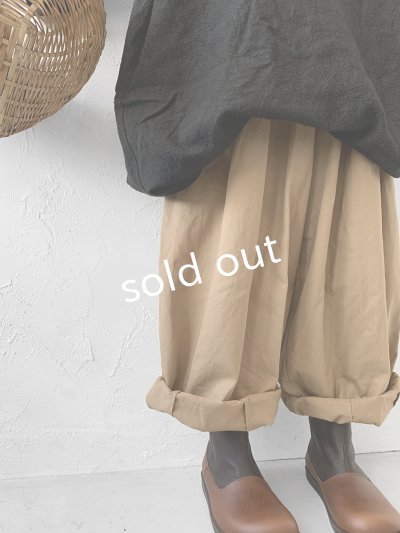 画像4: MARCHE' DE SOEUR／フードバルーンチュニック・黒×生成り