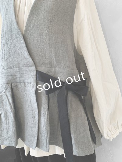 画像4: MAGALI /カシュクールジレ・アッシュグレー