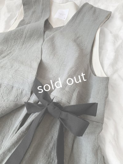 画像7: MAGALI /カシュクールジレ・アッシュグレー