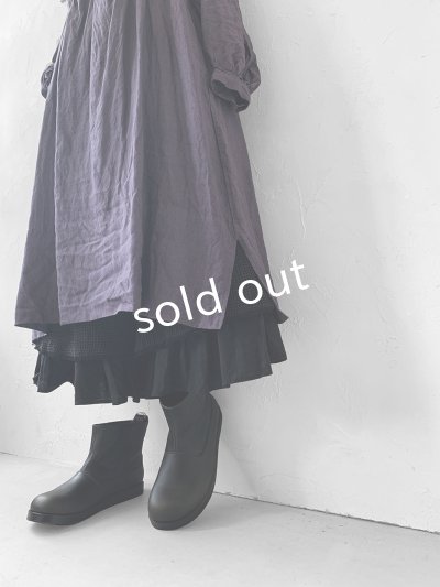 画像8: HALLELUJAH／1890's Bourgeron 羊飼いシャツワンピース・purple