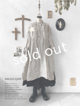 HALLELUJAH／1890's Bourgeron 羊飼いシャツワンピース・flax