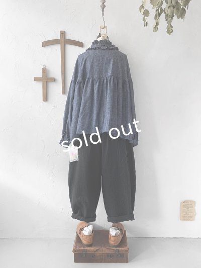 画像9: kosatofuku／フリルカラーブラウス・デニム