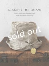 MARCHE' DE SOEUR／ヴィンテージタグ付きリトアニアリネンハット
