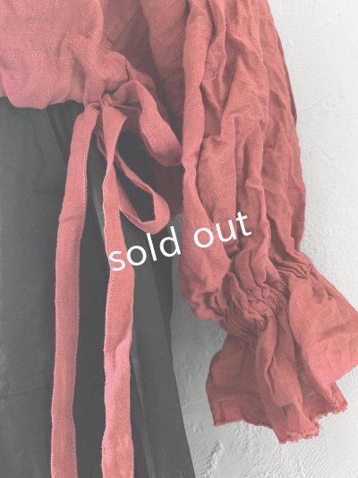 画像8: MARCHE' DE SOEUR/ラッフル襟の裾絞りプルオーバー・ファナージュダークレッド