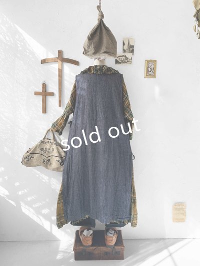 画像5: Avenue／サイドりぼんエプロンワンピース・デニム