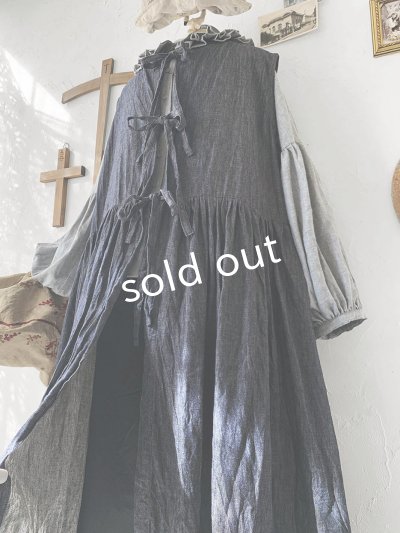 画像7: Avenue／後ろりぼんギャザーワンピース・デニム