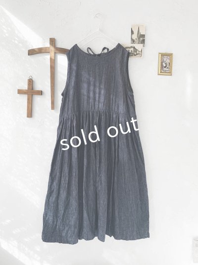 画像8: Avenue／後ろりぼんギャザーワンピース・デニム