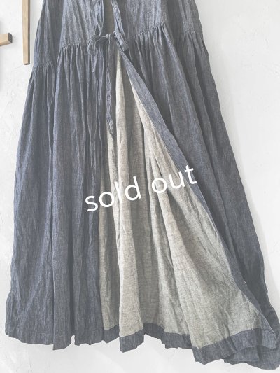 画像12: Avenue／後ろりぼんギャザーワンピース・デニム