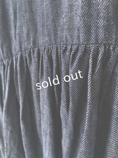 画像3: Avenue／後ろりぼんギャザーワンピース・デニム