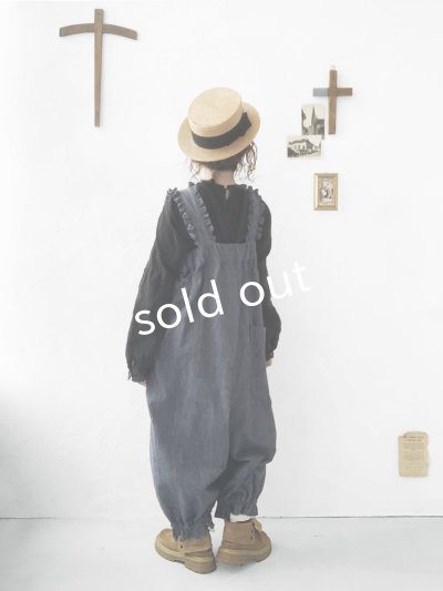 画像10: kosatofuku/フリルショルダーサロペット・デニム