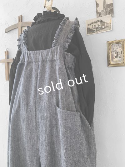 画像8: kosatofuku/フリルショルダーサロペット・デニム