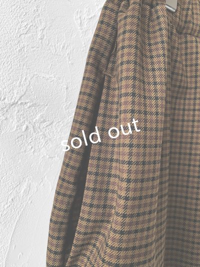 画像7: MARCHE' DE SOEUR/ブルジョンパンツ・ブラウンチェック