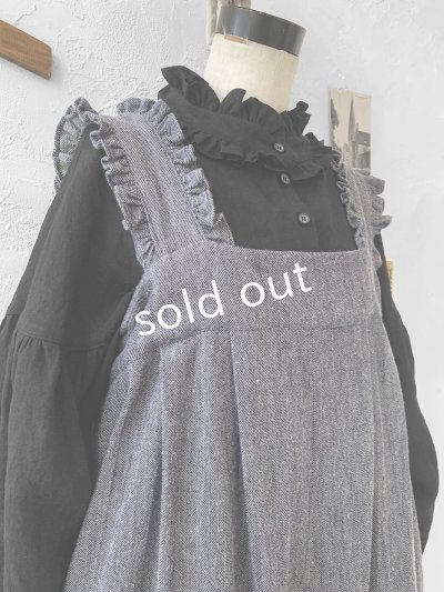 画像4: kosatofuku/フリルショルダーサロペット・デニム