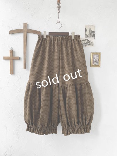 画像5: MARCHE' DE SOEUR/ブルジョンパンツ・ブラウンチェック
