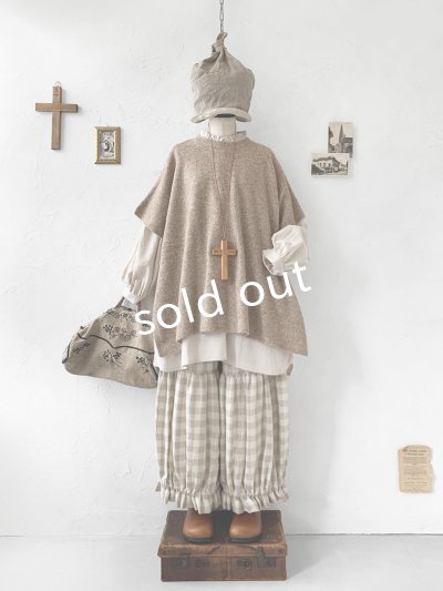 画像5: MARCHE' DE SOEUR／ブルジョンパンツ・ベージュチェック