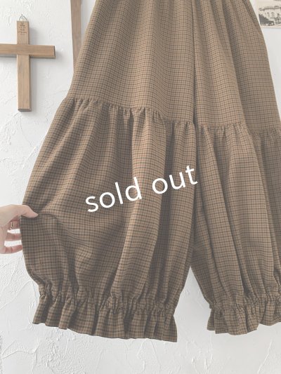 画像10: MARCHE' DE SOEUR/ブルジョンパンツ・ブラウンチェック