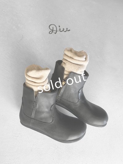 画像1: Diu／オブリークブーツ・ブラック