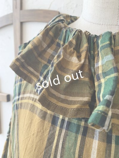 画像6: MARCHE' DE SOEUR／ラッフル襟のワンピース・オータムチェック