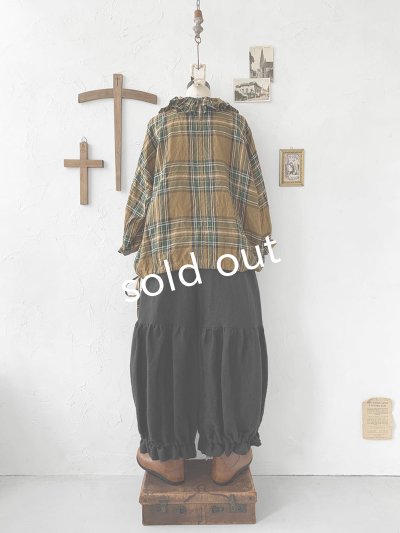 画像7: MARCHE' DE SOEUR／ラッフル襟の裾絞りプルオーバー・オータムチェック