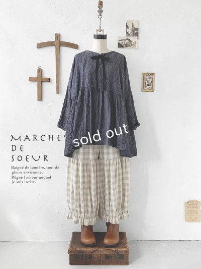 画像2: MARCHE' DE SOEUR／２wayギャザープルオーバー・デニム