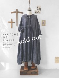 MARCHE' DE SOEUR／２wayギャザーワンピース・デニム