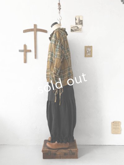 画像6: MARCHE' DE SOEUR／ラッフル襟の裾絞りプルオーバー・オータムチェック