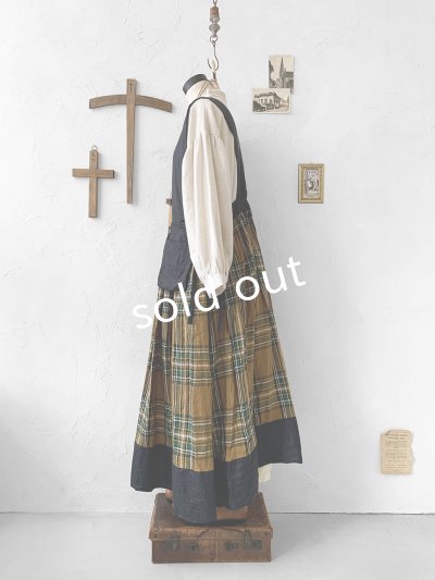 画像8: MARCHE' DE SOEUR／バッククロスワンピース・オータムチェック