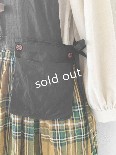 画像4: MARCHE' DE SOEUR／バッククロスワンピース・オータムチェック